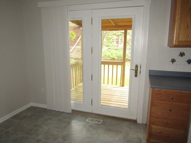 view of doorway to outside