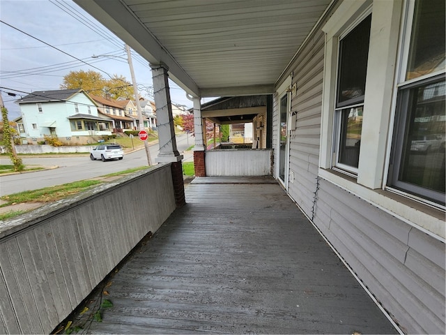 exterior space with a porch