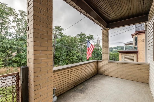 view of balcony