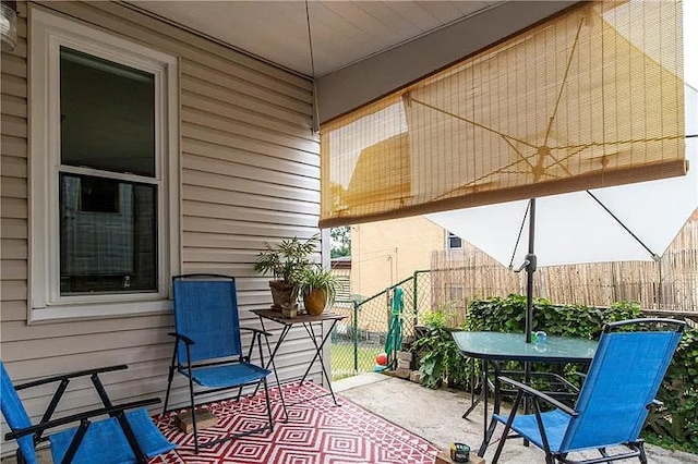 balcony featuring a patio area