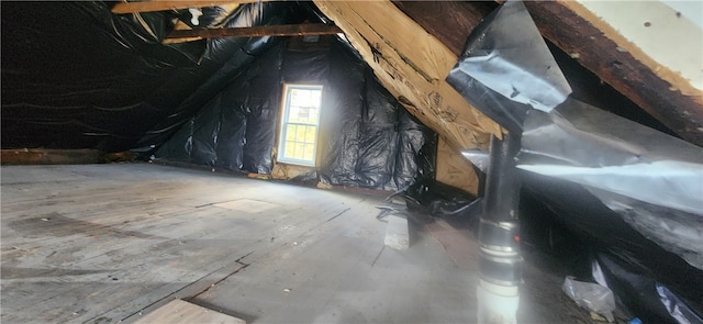 view of attic