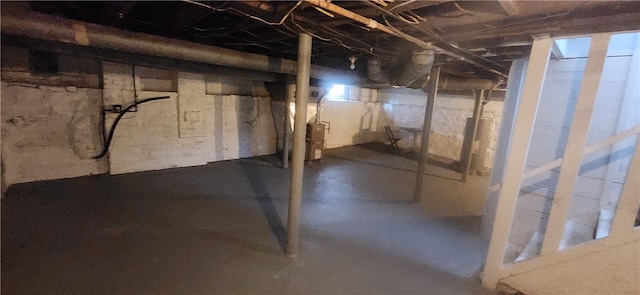 view of basement