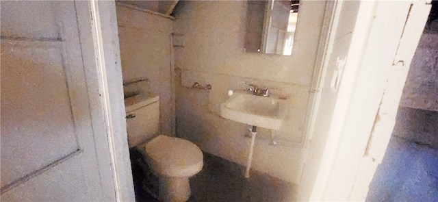 bathroom featuring toilet