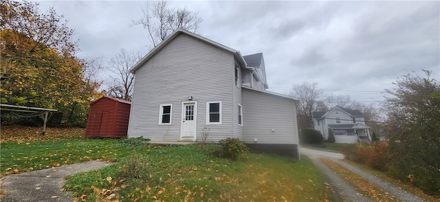 view of rear view of property