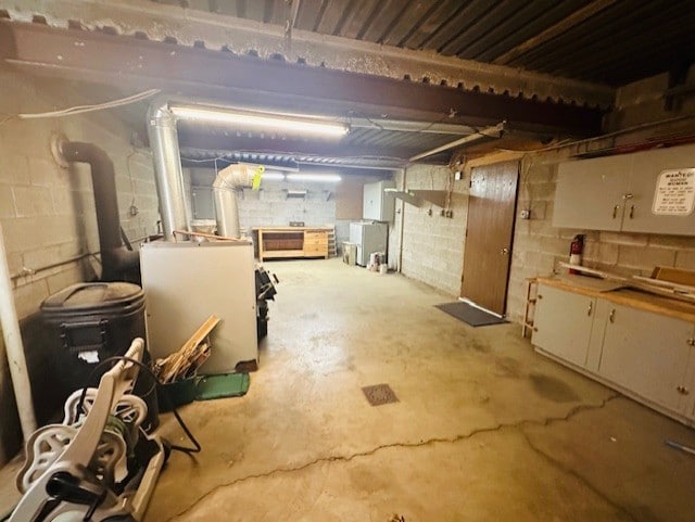 view of basement