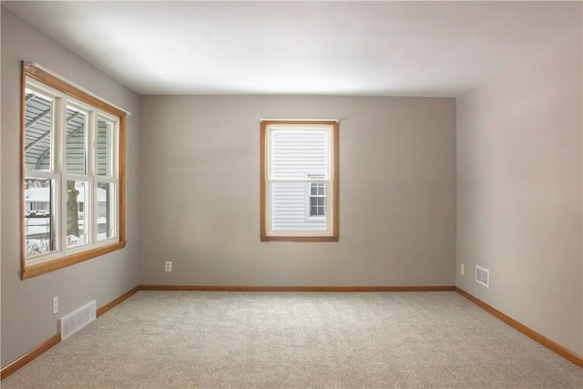 empty room with light carpet