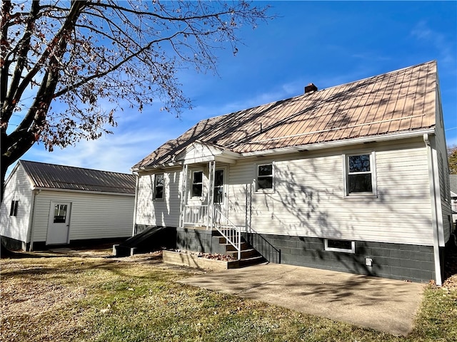 view of rear view of property