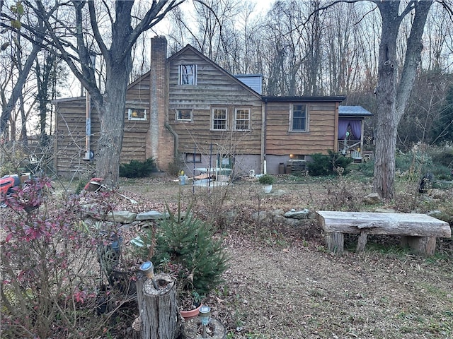 view of back of property