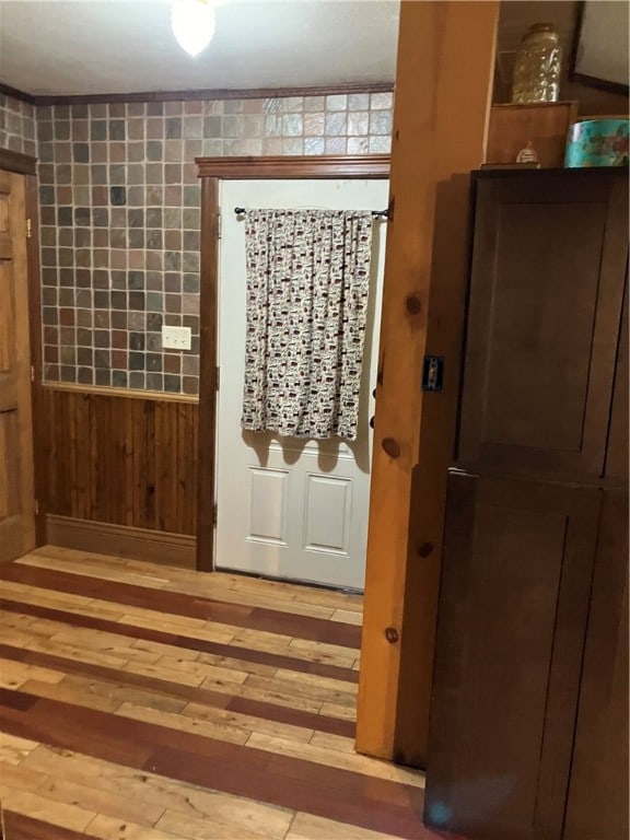 entryway featuring light hardwood / wood-style floors