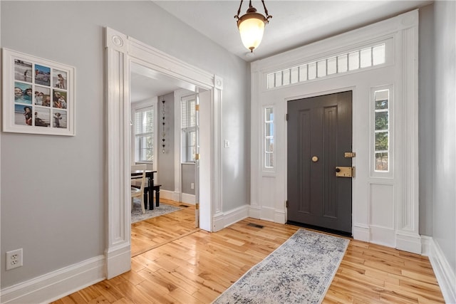 foyer featuring hardwood / wood-style flooring