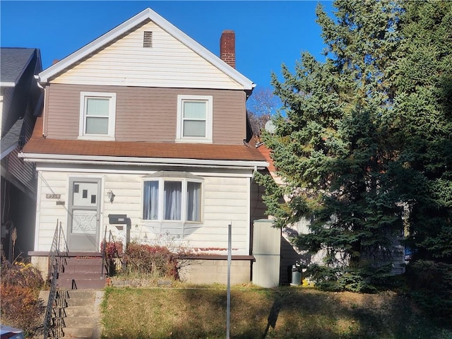 8298 Ohio River Blvd, Emsworth, PA 15202 - view of front of property featuring a chimney