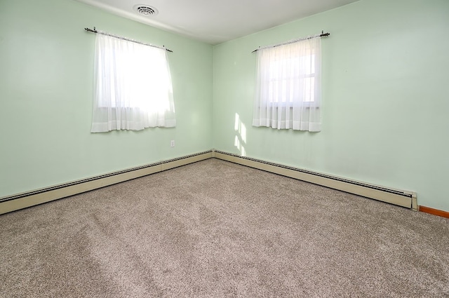 unfurnished room with carpet floors