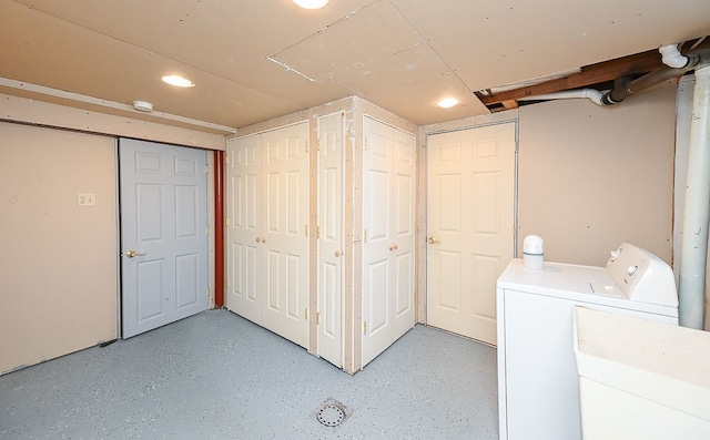 washroom featuring separate washer and dryer