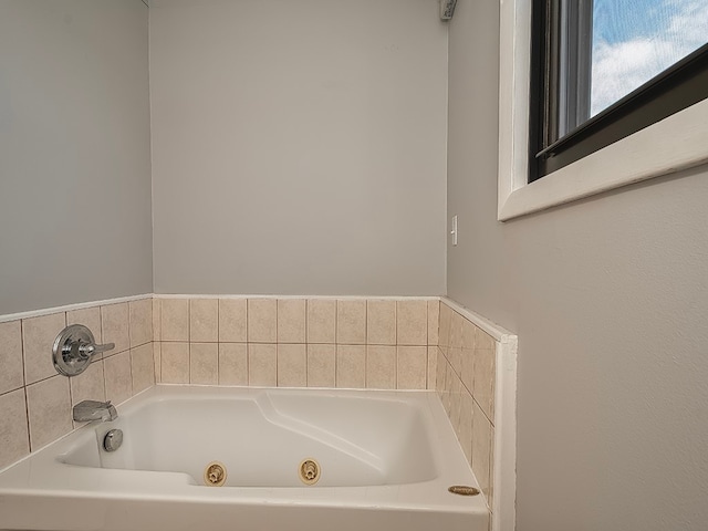 bathroom with a bath