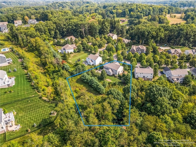 birds eye view of property