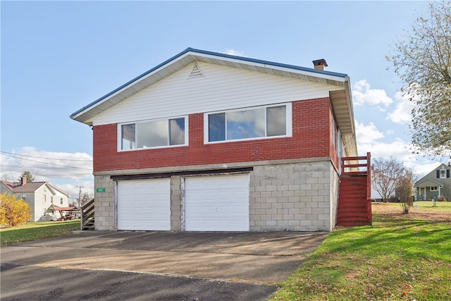 view of home's exterior featuring a garage