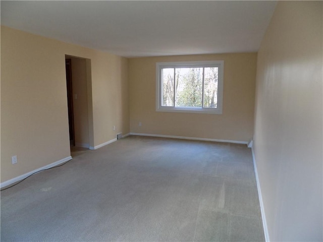 view of carpeted empty room