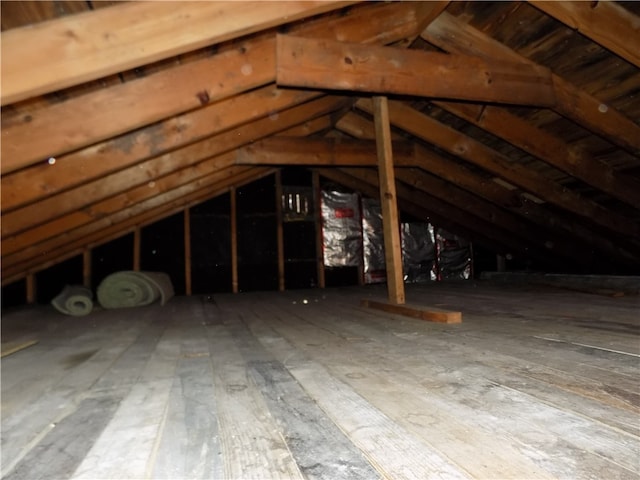 view of attic