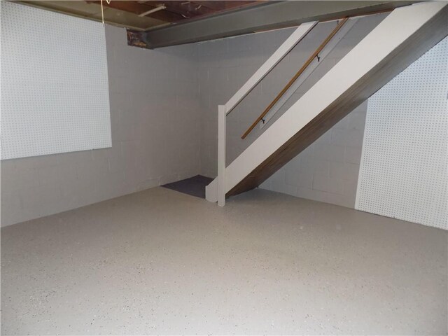 view of basement