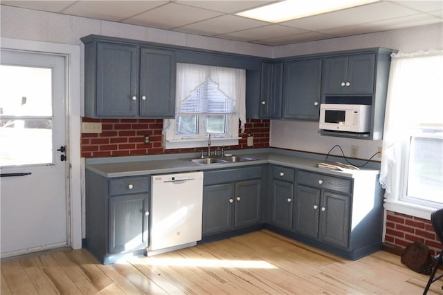 497 Pike Run Dr, W Pike Run Twp, PA 15427 - kitchen featuring white appliances, a sink, and plenty of natural light