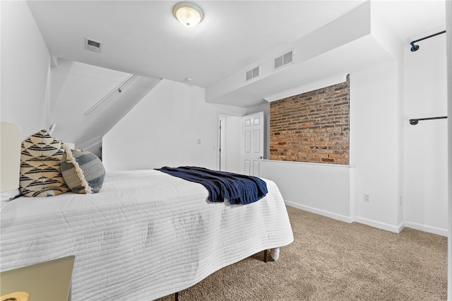 bedroom with carpet flooring