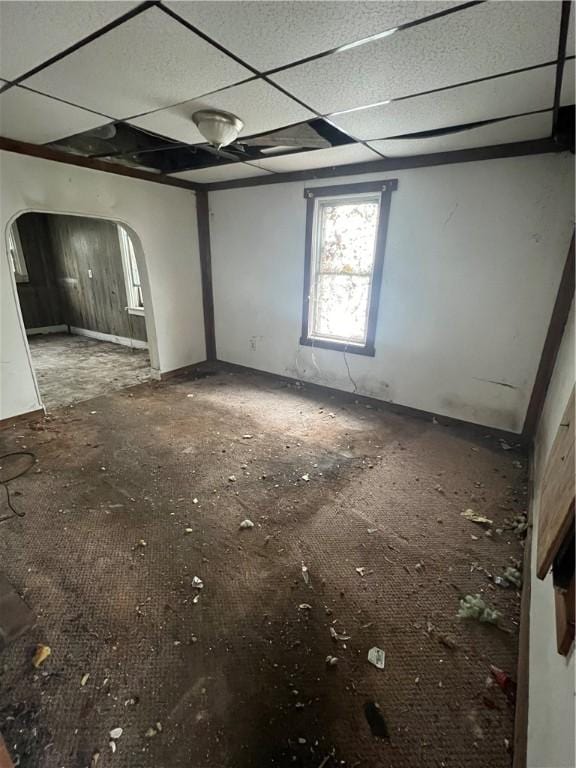 1204 Sutherland St, Sheraden, PA 15204 - spare room with arched walkways