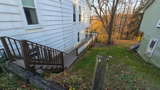 view of home's exterior featuring a yard