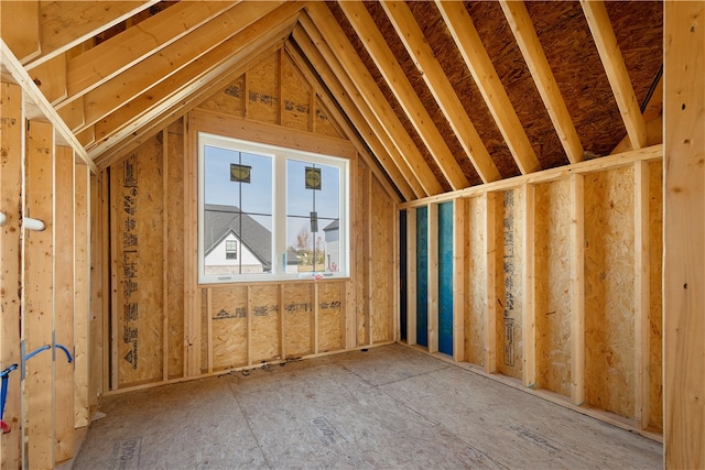 view of attic