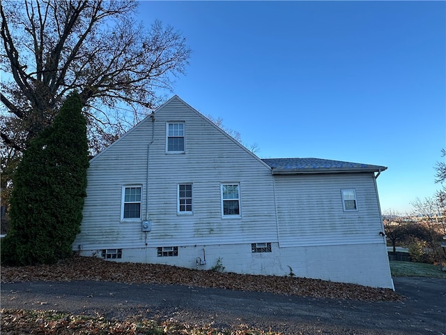 view of side of home