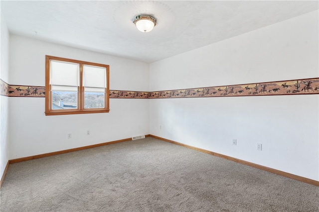 view of carpeted empty room