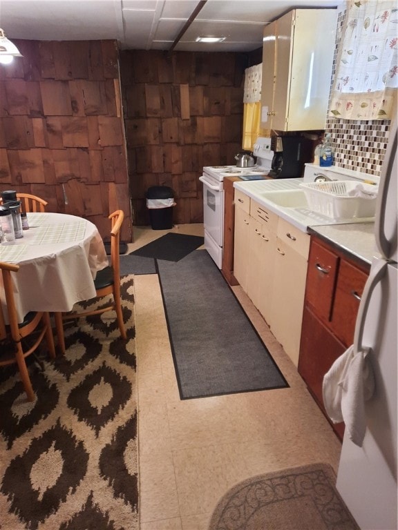 kitchen featuring white appliances