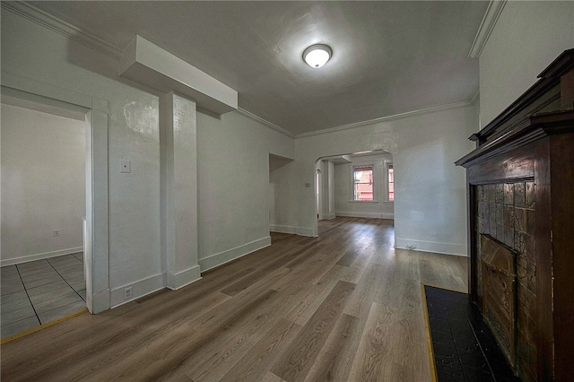 bonus room featuring dark hardwood / wood-style floors