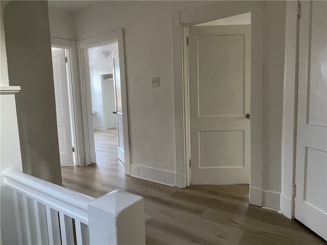 hall featuring hardwood / wood-style floors