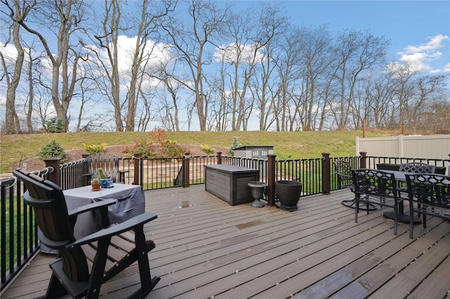 view of wooden terrace