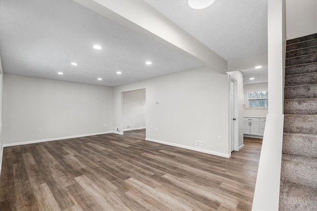 empty room featuring hardwood / wood-style floors