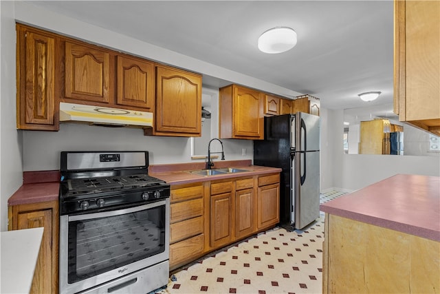 kitchen featuring sink and stainless steel appliances