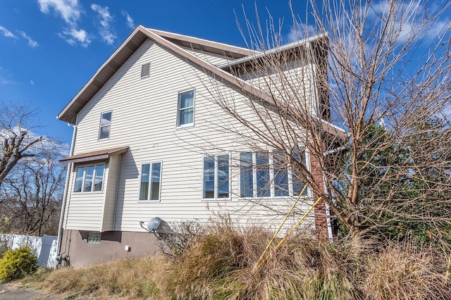 view of home's exterior
