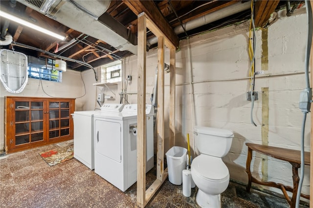 laundry area featuring independent washer and dryer