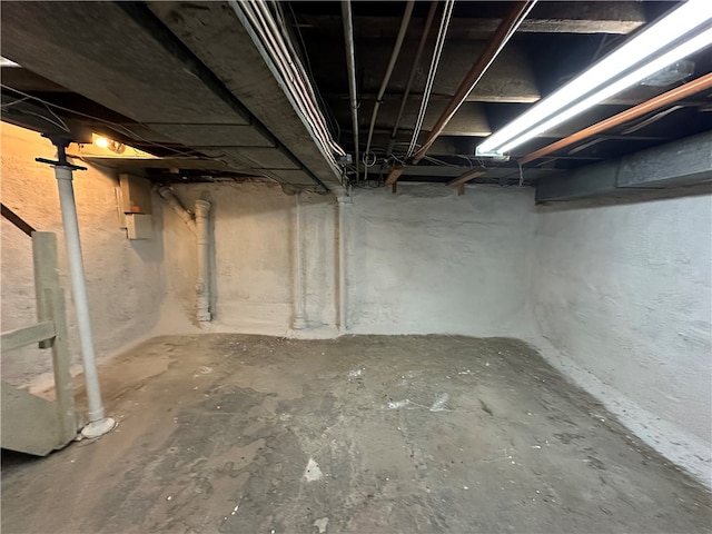 view of basement