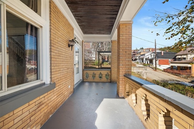 view of balcony