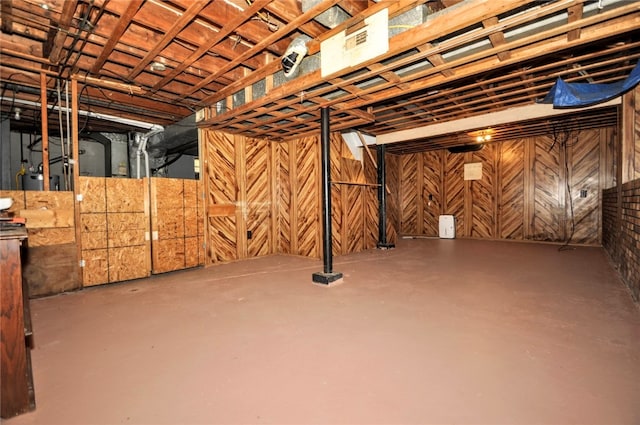 view of basement