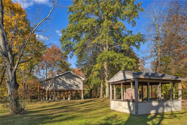 surrounding community featuring a lawn