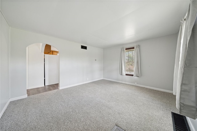 view of carpeted empty room