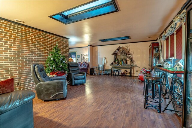 156 Sundust Rd, Nottingham, PA 15330 - interior space featuring brick wall
