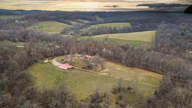 156 Sundust Rd, Nottingham, PA 15330 - aerial view at dusk of a rural view