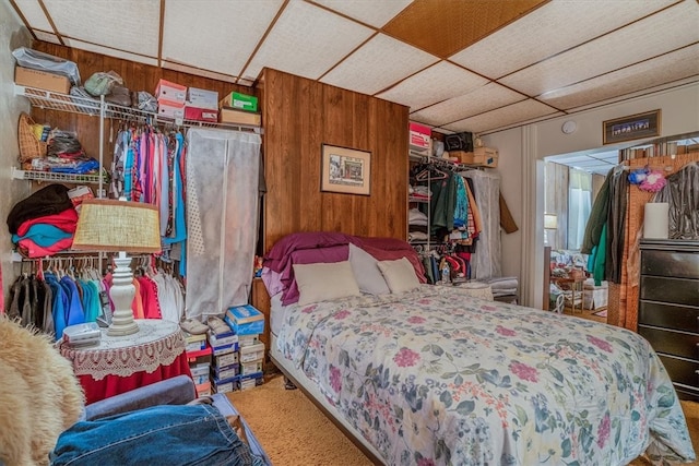 bedroom with a closet