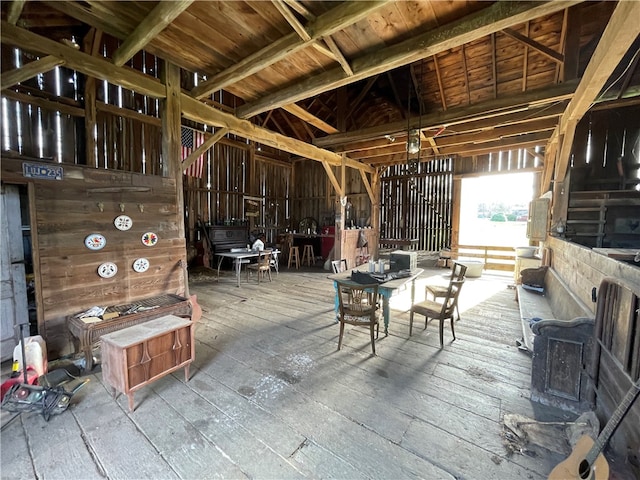 view of horse barn