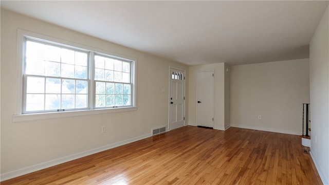 entrance foyer featuring light hardwood / wood-style flooring