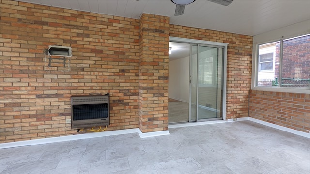 view of patio featuring heating unit