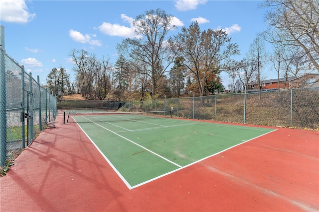 view of sport court